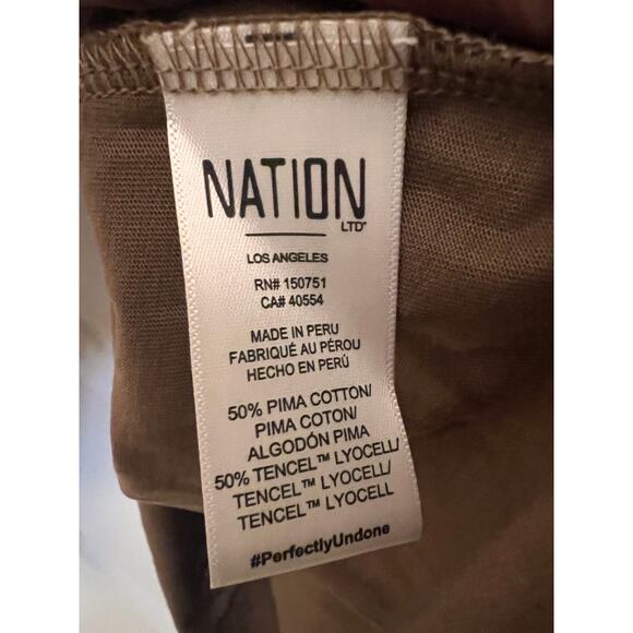 Nation LTD Eris Turtleneck Top XL Lightweight in Teddy Romantic Academia Preppy - Picture 8 of 9